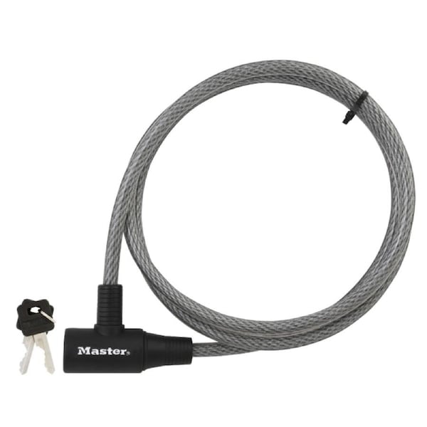 Master Lock Keyed Cable Lock 10mm x 1.8m Braided Steel Durable