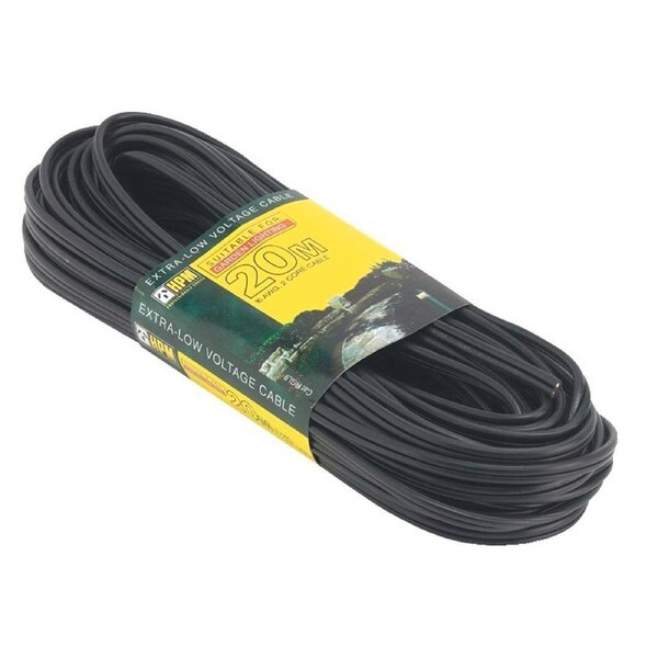 HPM Garden Lighting Cable - 20m - 1.3mm2 Plastic Coated - Standard Duty