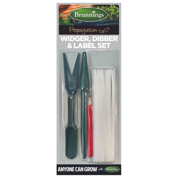 Brunnings Widger Dibber and Label Set Plastic