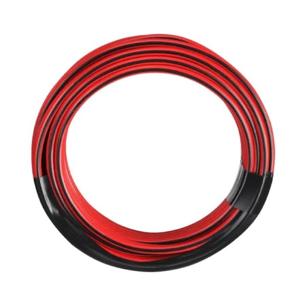 NARVA 10A 3mm Red Black Tracer Copper Wire Twin Core Figure 8 Cable 4m
