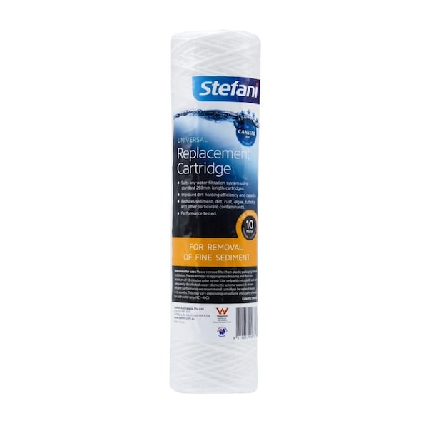 Stefani 10 Micron Fine Sediment Cartridge 250mm Polypropylene Filter