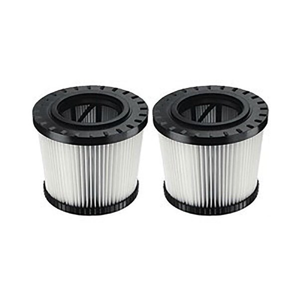Dewalt Vacuum Accessory Replacement Filter - HEPA - 2 Pack - Easy Replacement