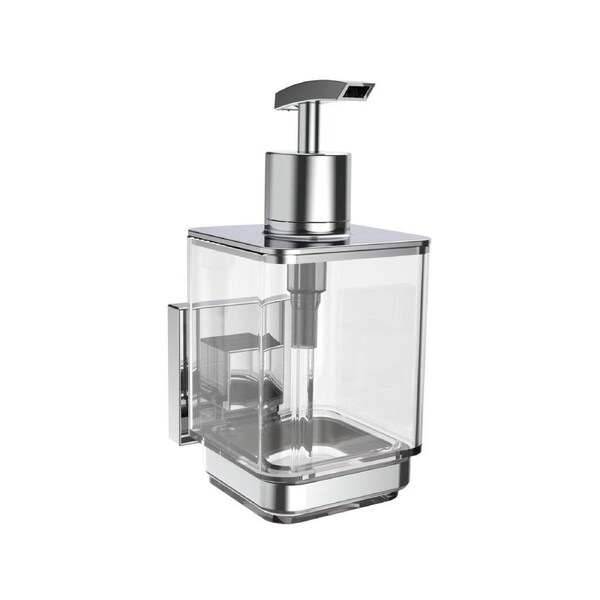 Fusion Loc Chrome Suction Liquid Soap Dispenser 13kg - 75mm x 110mm x 100mm