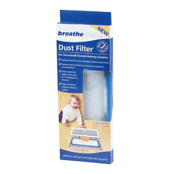 Breatheclean Floor Dust Filter - 300mm x 100mm - DIY Installation - Air Quality