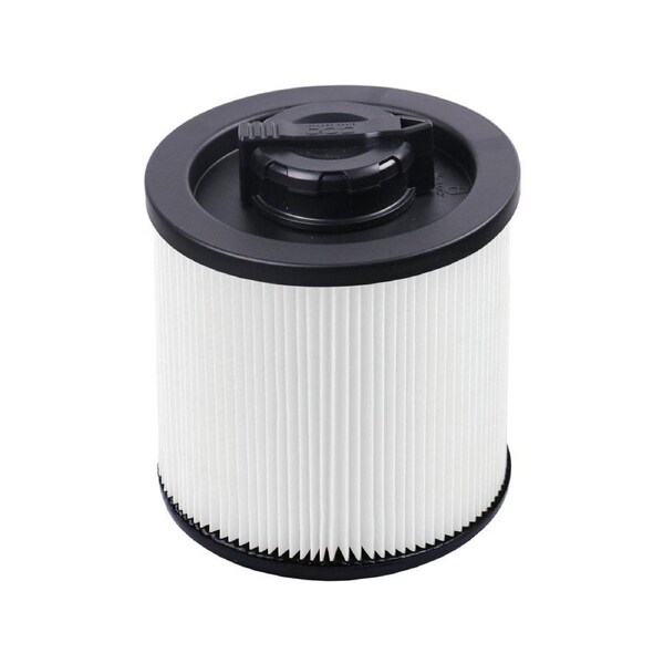 Dewalt 15L Wet and Dry Vacuum Cartridge Filter - 5 Micron Filtration - White