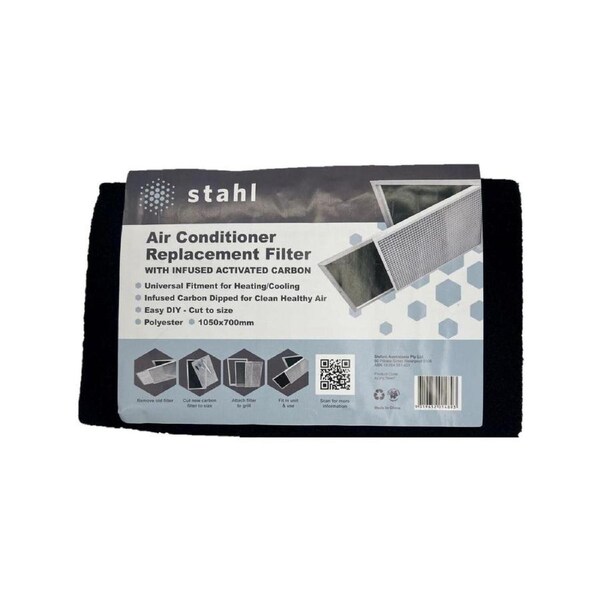Stahl 1050 x 700mm Carbon Infused Polyester Ducted Air Conditioner Filter Mat