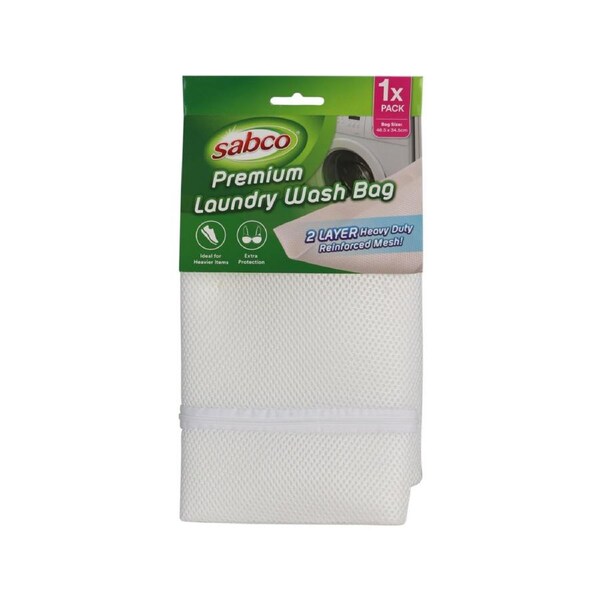 Premium Laundry Wash Bag SAB60018 - Heavy-Duty Mesh - 48.5 x 34.5 cm - Protects Delicates & Shoes