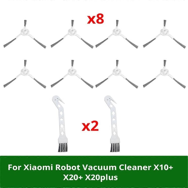 Applicable for Robot Vacuum Cleaner X10+ X20+ X20plus Accessories Side Brush Replacement Accessories Brush