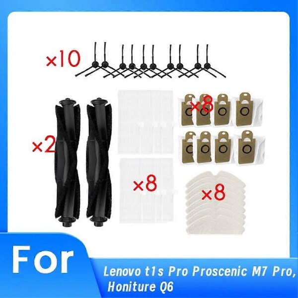 26 PCS for T1s Pro/ M7 Pro/ Q6 Vacuum Cleaner Accessories Replacement Parts