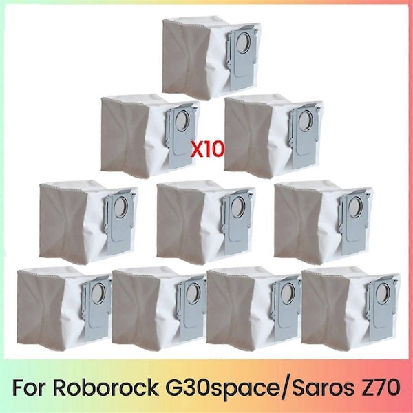 Dust Bags for Saros Z70 / G30space Vacuum Cleaner Parts Replacement Non-Woven Garbage Bags 10PCS