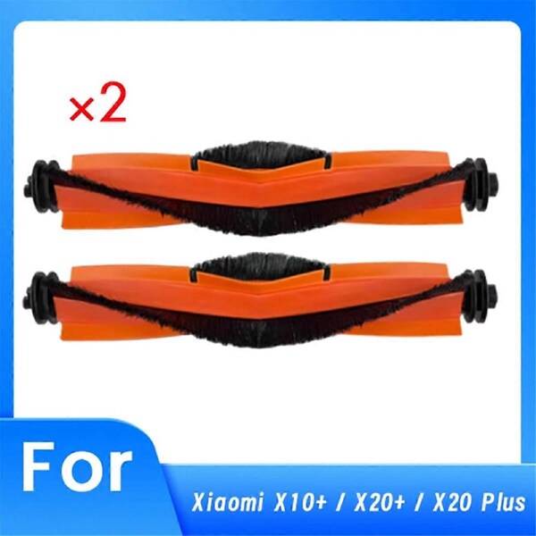 2 Pcs Main Brush for X10+ / X20+ / X20 Plus Sweeping Machine Cleaner Parts Replacement