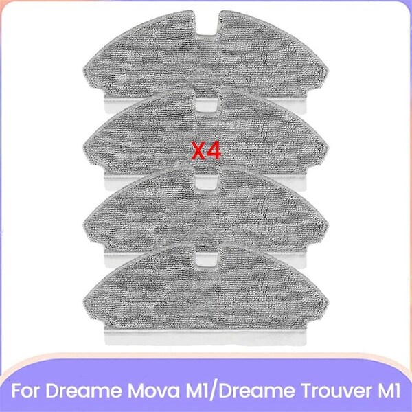 Mop Cloth for M1 / Trouver M1 Vacuum Cleaner Parts Replacement Efficient Household Cleaning Accessories 4PCS