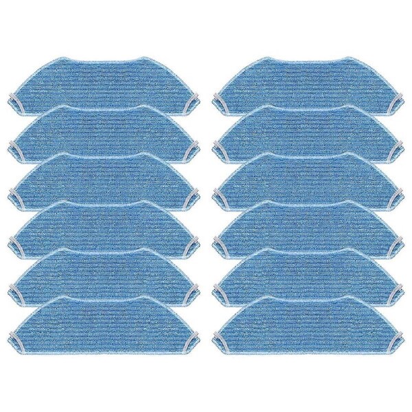12PCS Mop Cloth for M2 PRO / M2S PRO / M1 / M2 / M2S / M2 Plus / U180 for Replacement Parts Vacuum M