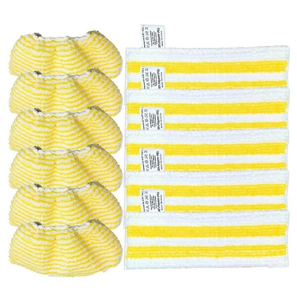 11PCS Steam Mop Cloths Cover for Easyfix SC2 SC3 SC4 SC5 Handheld Vacuum Cleaner Parts Microfiber Mop Pad