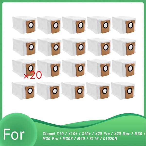 Dust Bags for X10 / X10+ / X20+ / X20 Pro / X20 Max / M30 / M30 Pro / M30S / M40 / B116 / C102CN Robot Vacuum