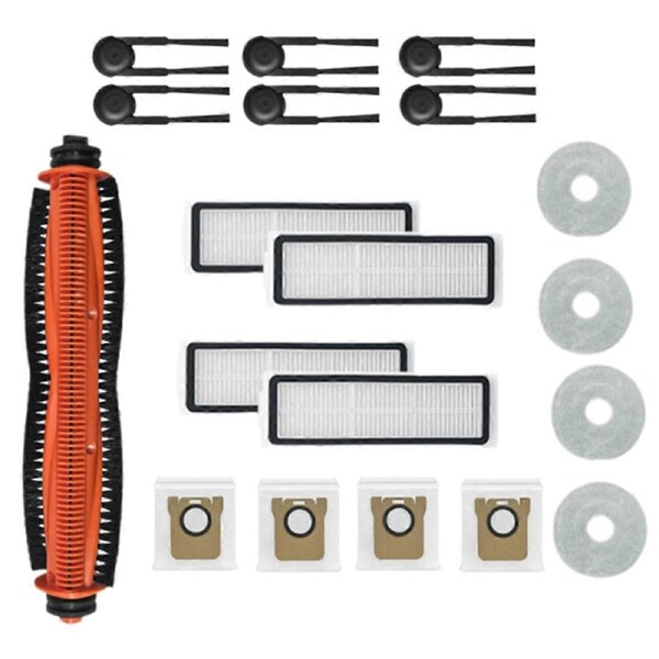 19PCS for M40S/OV31CN Vacuum Cleaner Accessories Main Roller Side Brush Hepa Filter Mop Cloth Dust Bags