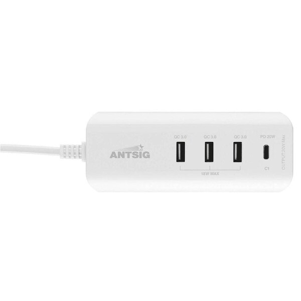 Antsig 20W Polycarbonate USB Charger AP3032B