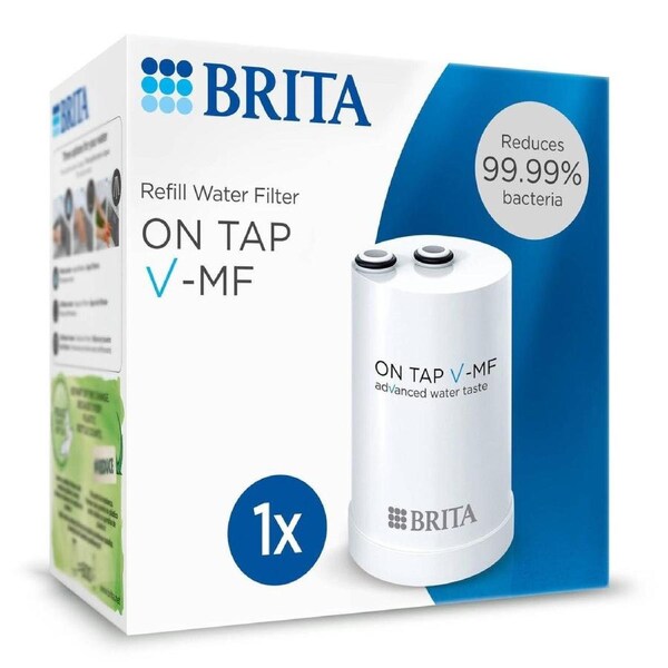 Brita Water Filter on Tap Pro V Mf Refill 1 Pack - 5-Step Filtration - 62mm x 93mm x 62mm
