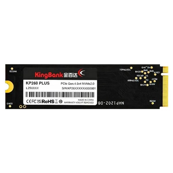 Kingbank KP260 Plus 1TB PCIe 4.0 NVMe M.2 2280 SSD - 7000/6500