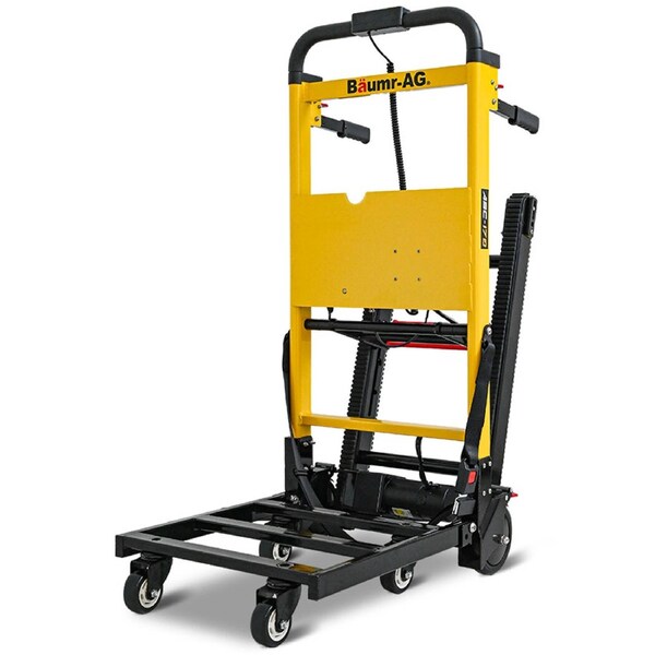 Baumr-AG Electric Stair Climbing Hand Truck 159kg Load Foldable Motorised Dolly Cart for Moving Furniture Appliances Equipment