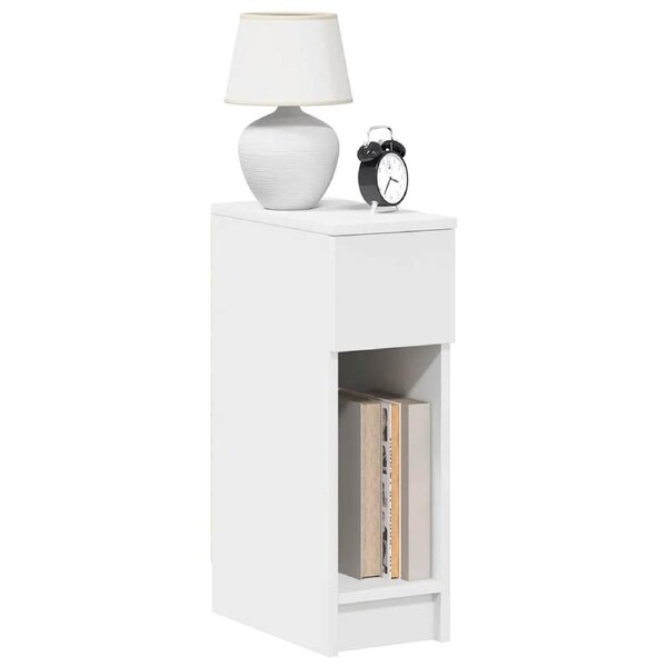 Bedside Cabinet with Drawer White 20x36x60 cm vidaXL