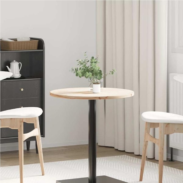 Table Top Ø60x2.5 cm Solid Wood Pine vidaXL