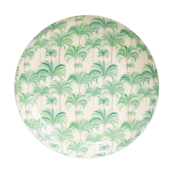 LVD Palm Brass Decorative Round Metal Bowl Home Decor 27x27x4cm