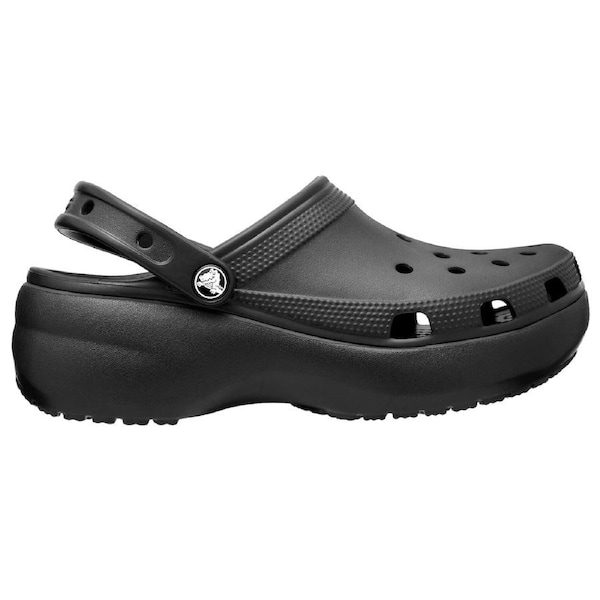 Crocs Women's Classic Platform Clogs Black (US 4-11) US Women's 6