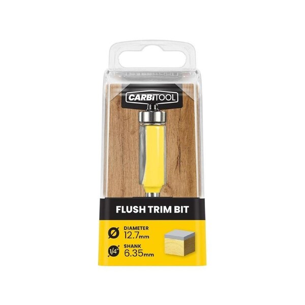 Carbitool 12 TCT Flush Trim Router Bit 70mm - Tungsten Carbide - Durable