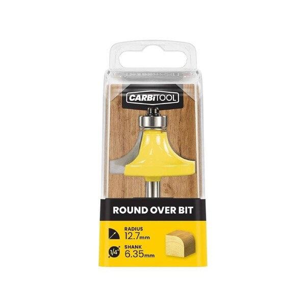 Carbitool 12 7mm Rad Round Router Bit - Tungsten Carbide - Precision Cutting