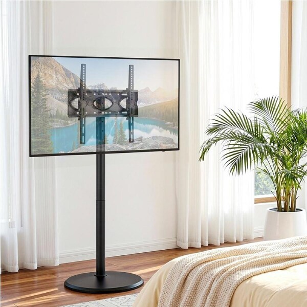 Artiss 32-55 Inch Mobile TV Stand with Wheels Height & Tilt Adjustable Floor Mount