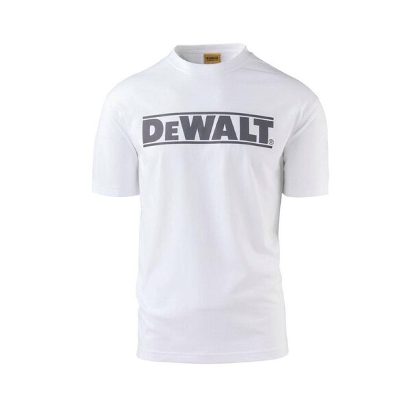 DEWALT White Oxide Crew Neck Shirt XL - Durable Cotton/Polyester Blend - Sun Protection