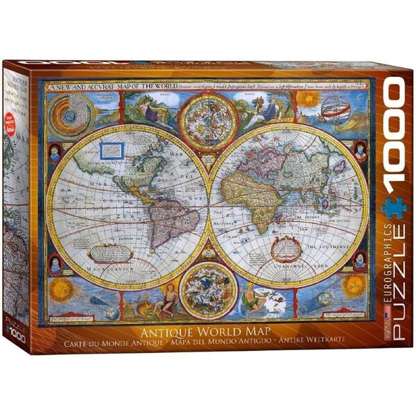 Eurographics - Antique World Map 1000 Piece Jigsaw Puzzle