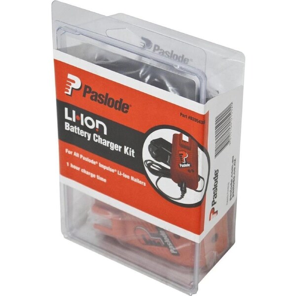 Paslode 240V Li-Ion Charger - Portable - Plastic - Quick Charge Benefit