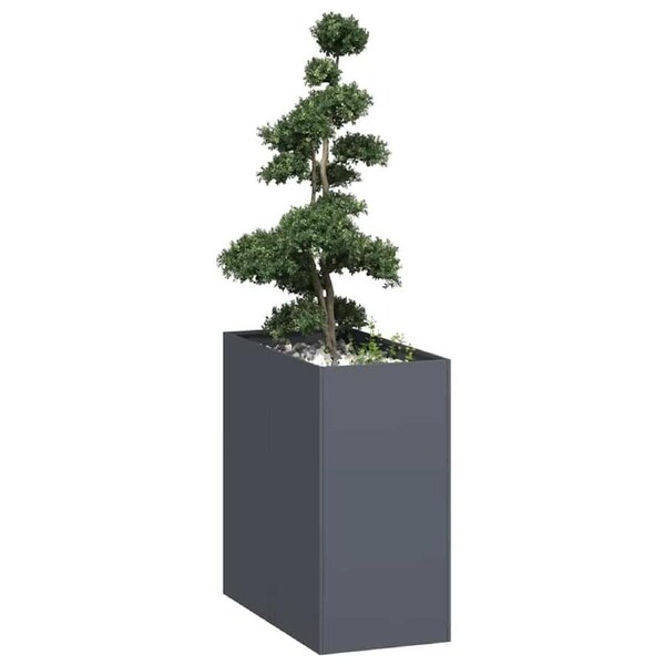 Planter Anthracite 40x80x80 cm Steel vidaXL