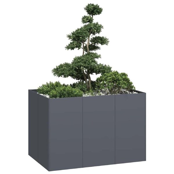 Planter Anthracite 120x80x80 cm Steel vidaXL