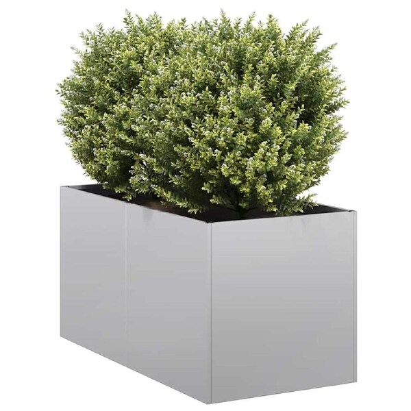 Planter 40x80x40 cm Galvanised Steel vidaXL