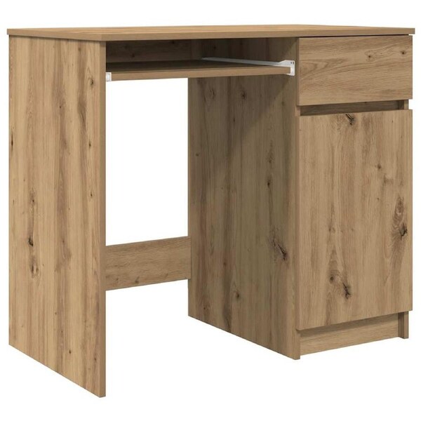 Desk Artisan Oak 86x49x76 cm Engineered Wood vidaXL