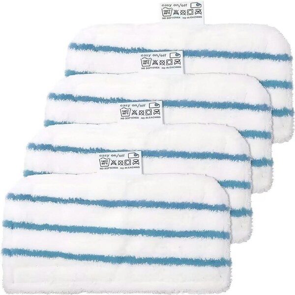 4x Replacement Mop Pads for Black & Decker Smart Select Steam Mops