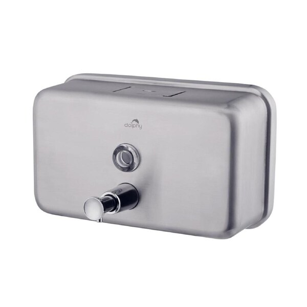 Dolphy Stainless Steel Soap Dispenser 1200ml - Manual, Silver