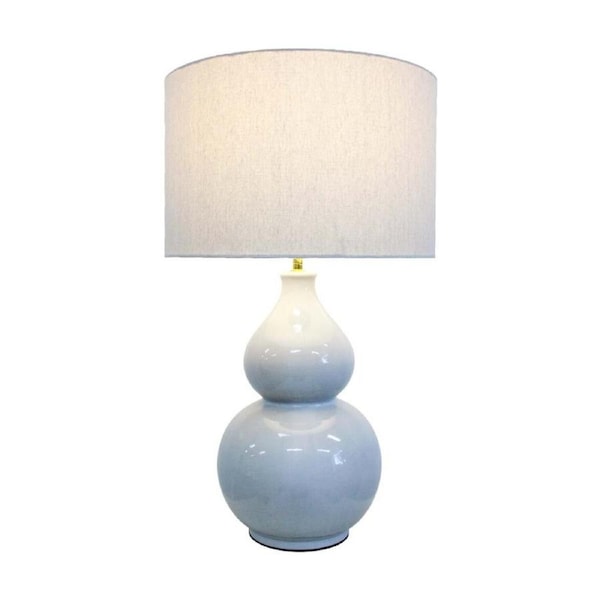 LVD Aura Seafoam Ceramic Base Linen Shade Table Lamp Home Decor 38x38x68cm