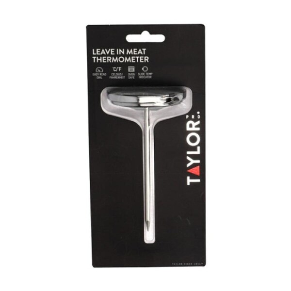 Taylor Stainless Steel Pro Leave-In Meat Thermometer W/ Face Features 13x7.5x6cm