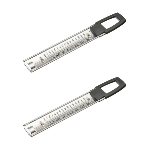 2PK Taylor Pro Stainless Steel Curved Jam Thermometer 40-200°C (100-400°F)