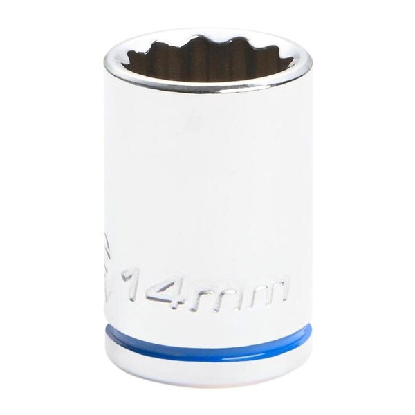 Kincrome 14mm 3/8 Drive Socket - Chrome Vanadium Steel - Rust Resistant