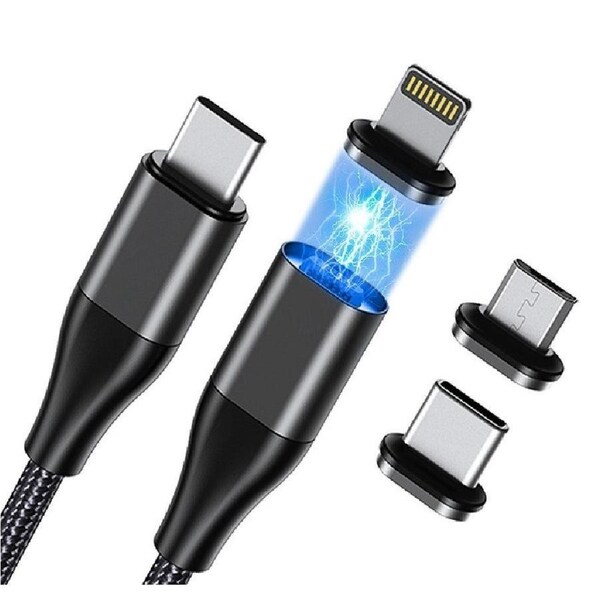 CHOETECH XCC-1034 60W C to C 1M Cable with 3 Replaceable Connecter