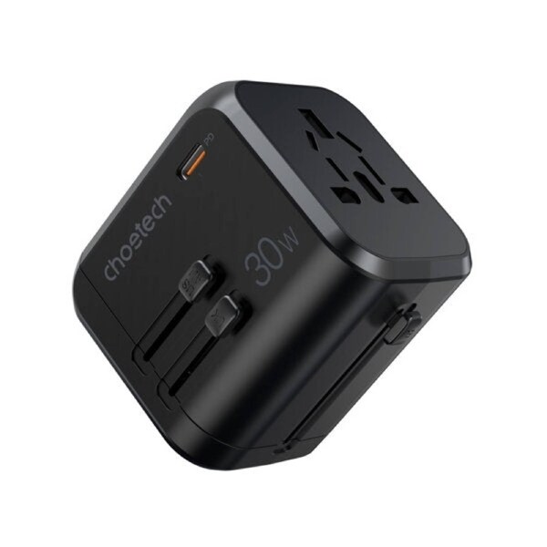 CHOETECH 30W Fast Universal GaN Travel Charger with 4 Ports & Safety Protection
