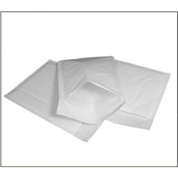 25 Pack White Bubble Padded Envelopes - 340x240mm Self Seal