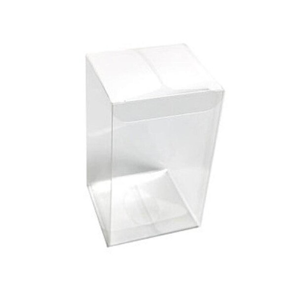 10pk Clear PVC Folding Gift Box (8x8x10cm) Tall Favors & Jewelry