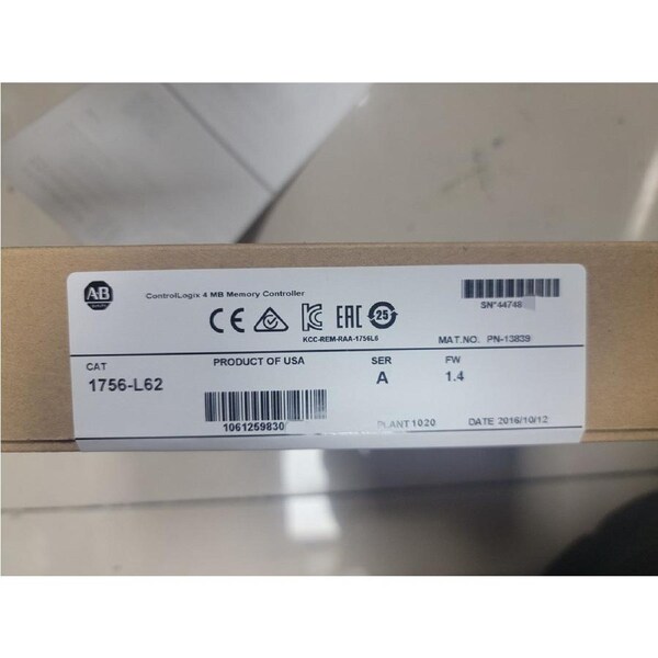 Allen-Bradley 1756-L62 ControlLogix 4MB Memory Controller
