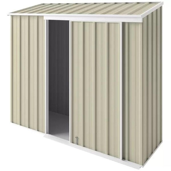 Narrow Cream Slider Shed 2.25 x 0.78m - Custom Built